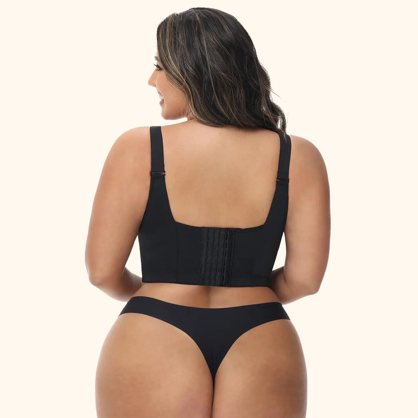 Back Smoothing Bra Black (Buy 1 Get 1 Free)