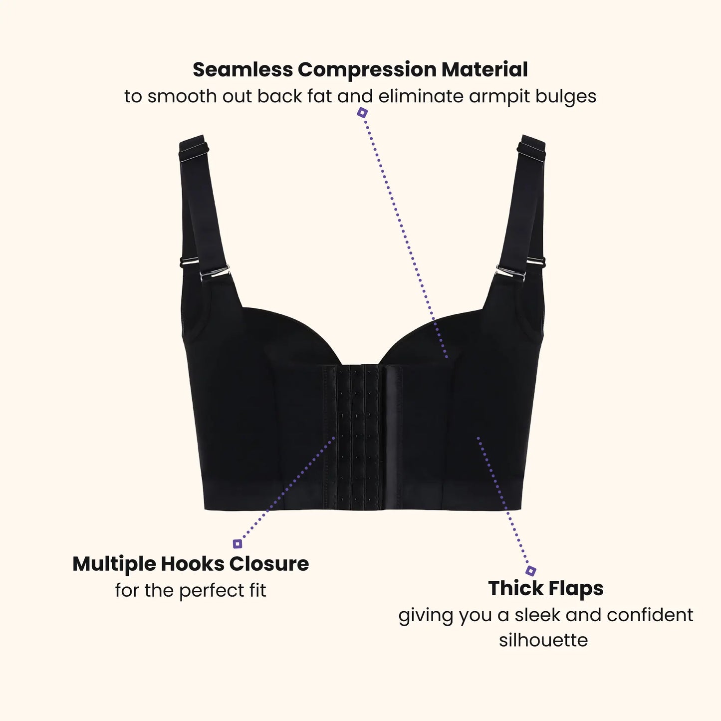 Back Smoothing Bra Nude (Buy 1 Get 1 Free)